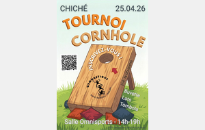 Tournoi de Cornhole le 25 avril 2026