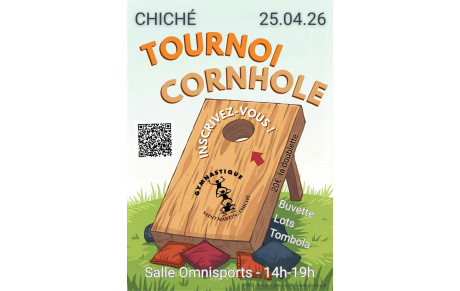 Tournoi de Cornhole le 25 avril 2026
